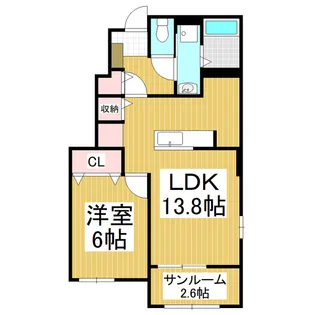 カーサ セレーノ【1階】の間取り