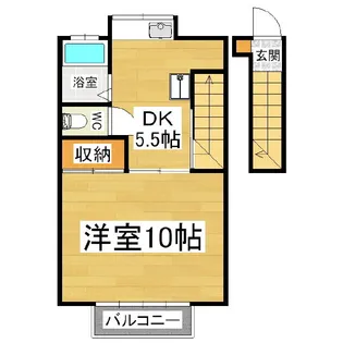 稼ぐ家姫10号【2階】の間取り