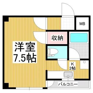 リヴェール入船【405号室】の間取り