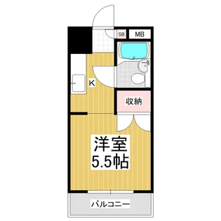 グリーンハイツ浅間【4階】の間取り