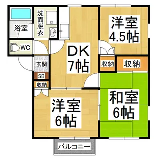 カンパーニュ寿A【2階】の間取り