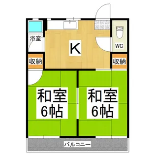 コーポよこざわ【2階】の間取り