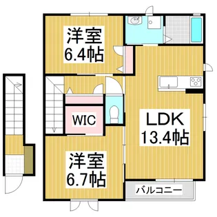 クラヴィエHARU【2階】の間取り