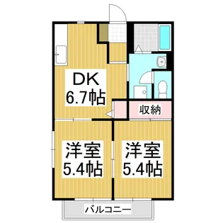 フレグランスヴィラ A【2階】の間取り