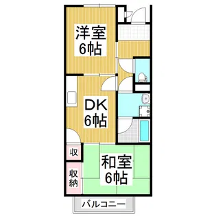 Surplus TwoリスンA【2階】の間取り
