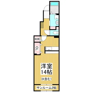 カーサ シエロブルー【1階】の間取り