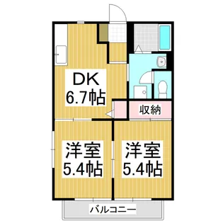 フレグランスヴィラ A【1階】の間取り