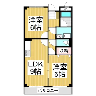 Limpiaグランドパーク早川【2階】の間取り
