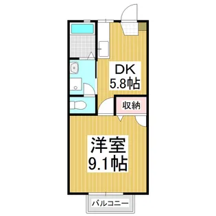 メゾン・ド・ルミエール B棟【1階】の間取り