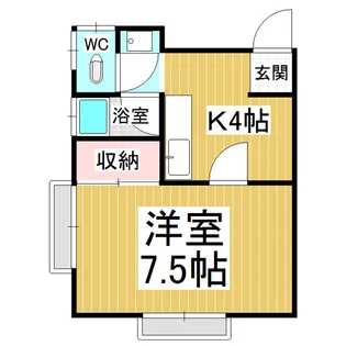 笠原学園原新田教場アパート【2階】の間取り