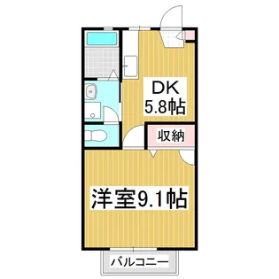 メゾン・ド・ルミエール A【1階】の間取り