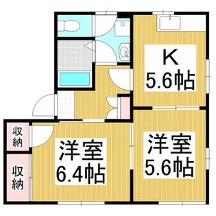 Forest Park D棟【2階】の間取り