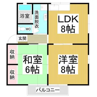 シティハイムメロディ【202号室】の間取り
