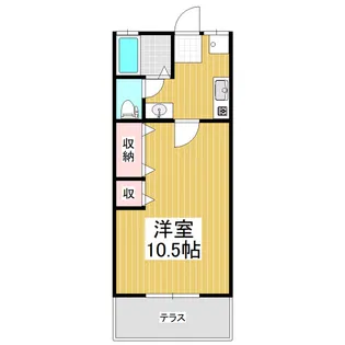 尾島ハイツ【2階】の間取り