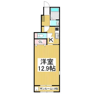 リヴ フリーリ Ⅱ【1階】の間取り
