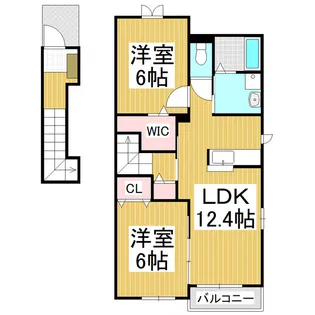 シャルマン サンフラワー・iA【2階】の間取り