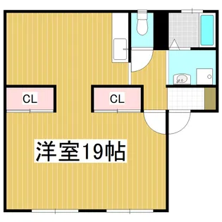 リバティーフジ B棟【1階】の間取り