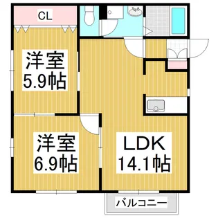 ディアスVISION【1階】の間取り