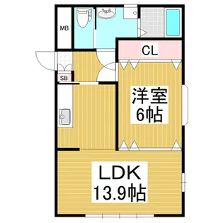 メルベージュS【3階】の間取り