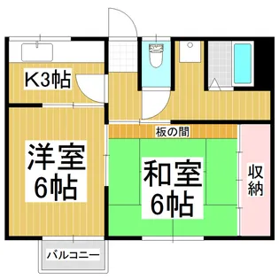 アルプスハイツ パートⅡ【202号室】の間取り