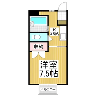 コーポフローレンス【1階】の間取り