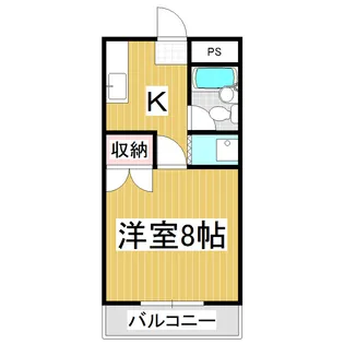 宮の前ハイツ むらせ【2階】の間取り