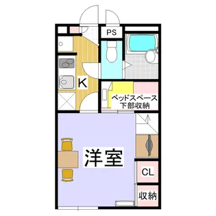 レオパレスダイナスティ【1階】の間取り