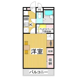 レオパレスY.E.M【2階】の間取り