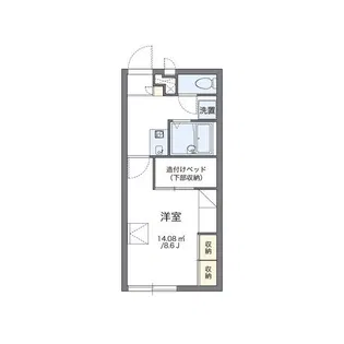 レオパレスえむ【2階】の間取り