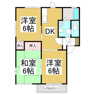 ドミール両島【201号室】の間取り