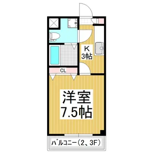 イーグルハイツ【3階】の間取り