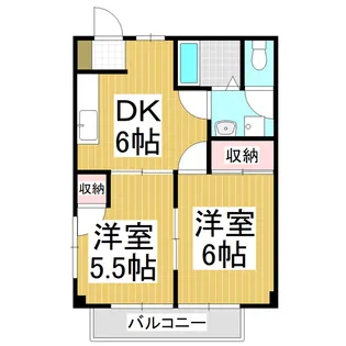 アメニティーあずみ野C【2階】の間取り