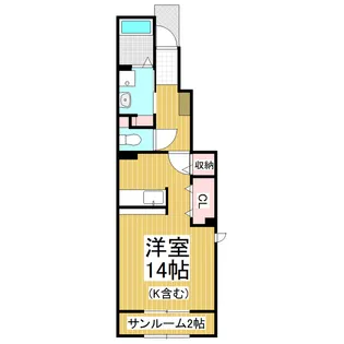 プリム・ローズ【1階】の間取り
