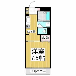 石芝イン・北【218号室】の間取り