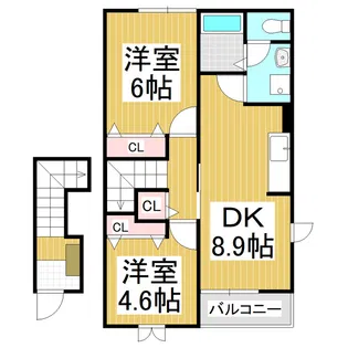 エステパルケ C【2階】の間取り