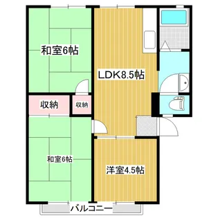 小松パレス【2階】の間取り