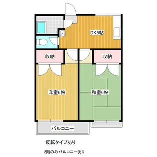 白板ハイム【2階】の間取り