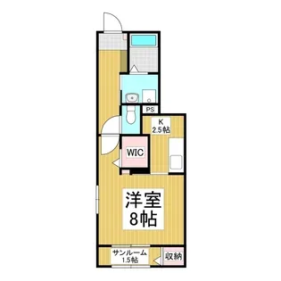 コーポ林Ⅱ【1階】の間取り