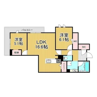 ル・シエル開智【2階】の間取り