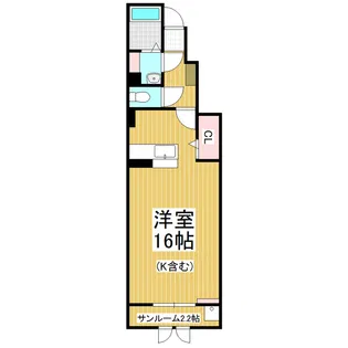セレーン扇田A【1階】の間取り