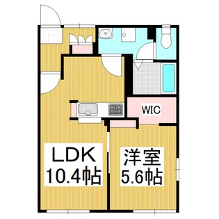 ヴィーブル1000【2階】の間取り