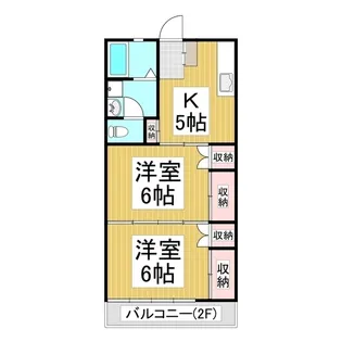 コーポひまわり【2階】の間取り