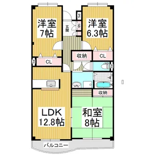 桜エステート【3階】の間取り