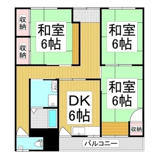 ワールドアパート【2階】の間取り