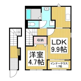 リバーベース【2階】の間取り