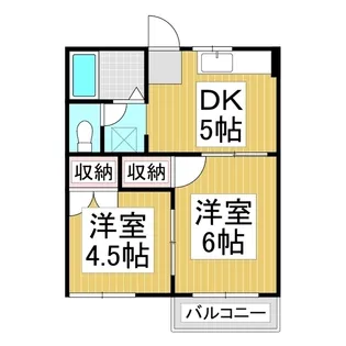 サンハイツ(蟻ケ崎)【2階】の間取り