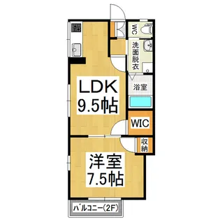 ハイツMIYA【1階】の間取り