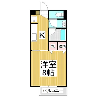 Surplus Lighthouse牧野【2階】の間取り