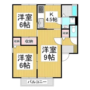 ボンビラス・HOSONO A【2階】の間取り