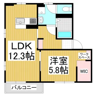 フレグランスたけくらD棟【2階】の間取り